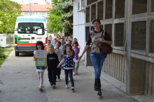 Колибри група ''Лоптице'' у посети нашој школи 14.04.2016. год.